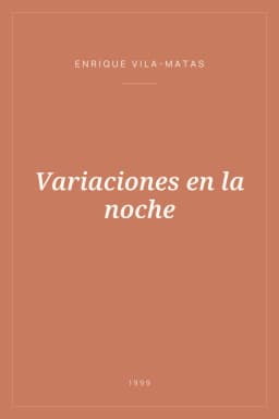 Portada de Variaciones en la noche