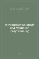 Portada de Introduction to Linear and Nonlinear Programming