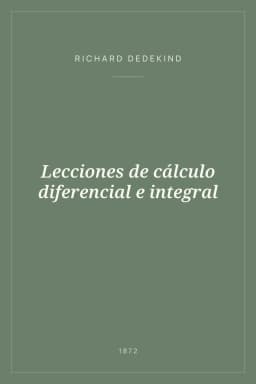 Portada de Lecciones de cálculo diferencial e integral