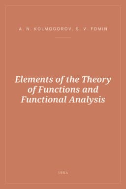 Portada de Elements of the Theory of Functions and Functional Analysis
