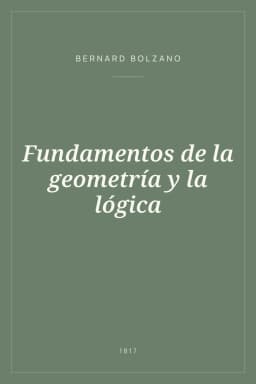 Portada de Fundamentos de la geometría y la lógica