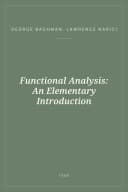 Portada de Functional Analysis: An Elementary Introduction