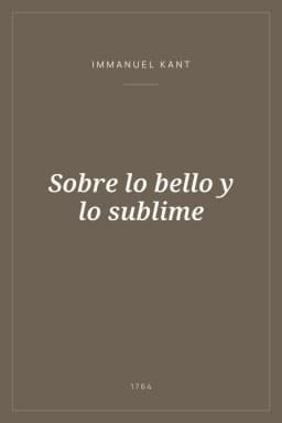 Portada de Sobre lo bello y lo sublime