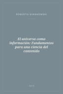 Portada de El universo como información: Fundamentos para una ciencia del contenido