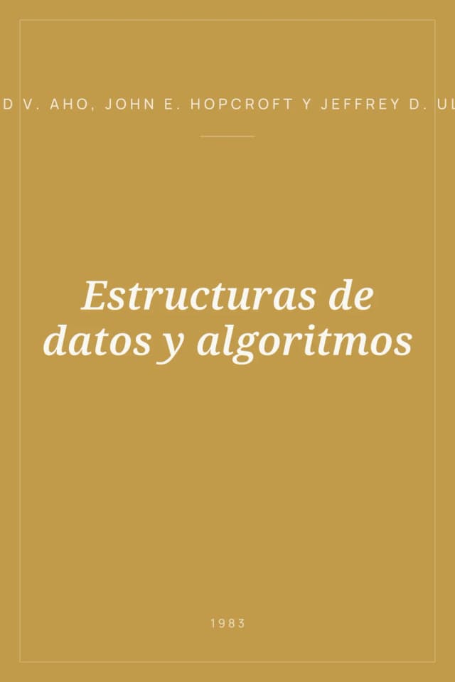 Portada de Estructuras de datos y algoritmos