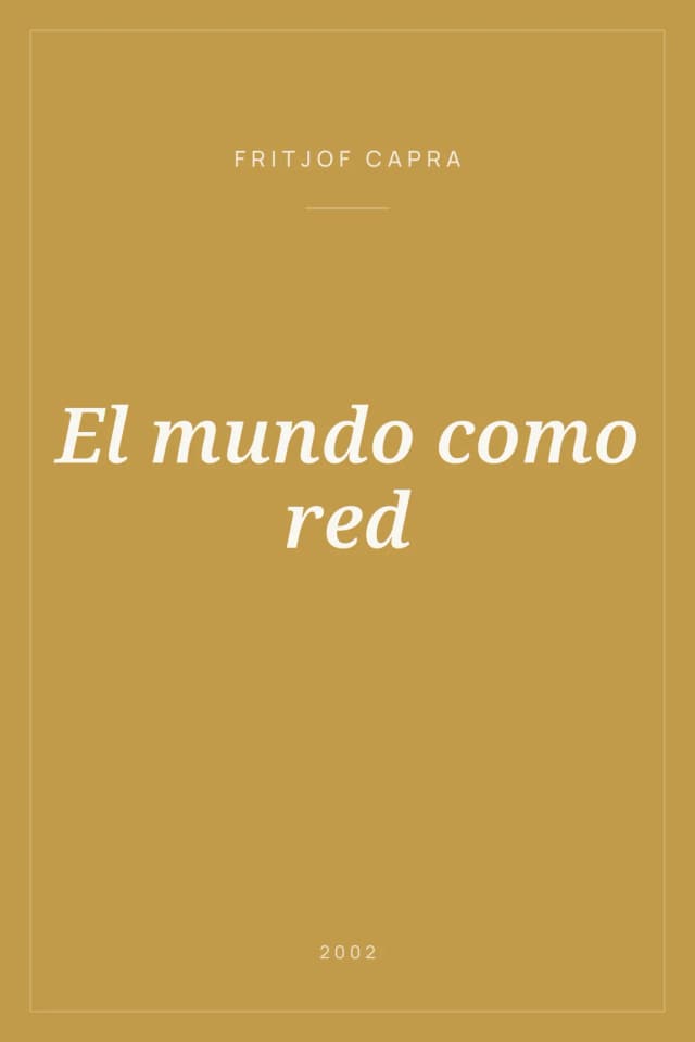 Portada de El mundo como red