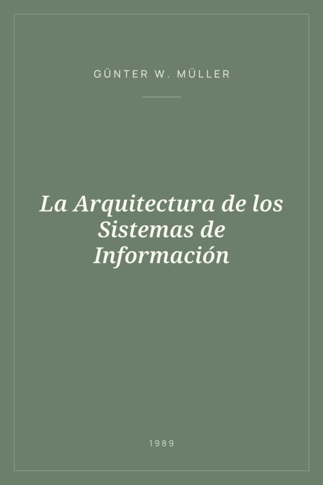 Portada de La Arquitectura de los Sistemas de Información