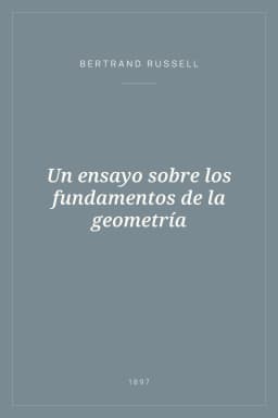Portada de Un ensayo sobre los fundamentos de la geometría