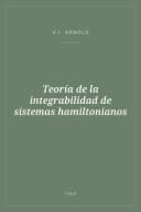 Portada de Teoría de la integrabilidad de sistemas hamiltonianos