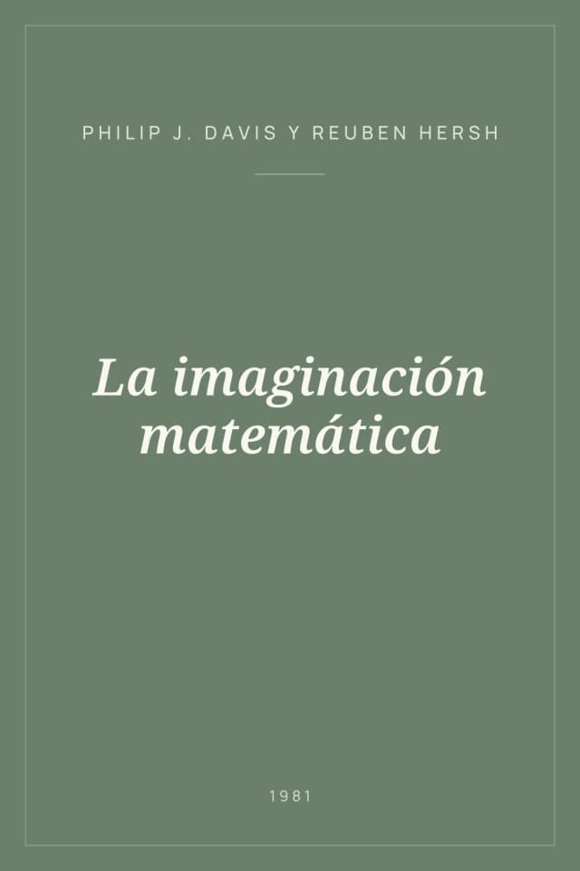 Portada de La imaginación matemática