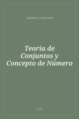 Portada de Teoría de Conjuntos y Concepto de Número