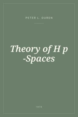 Portada de Theory of H p -Spaces