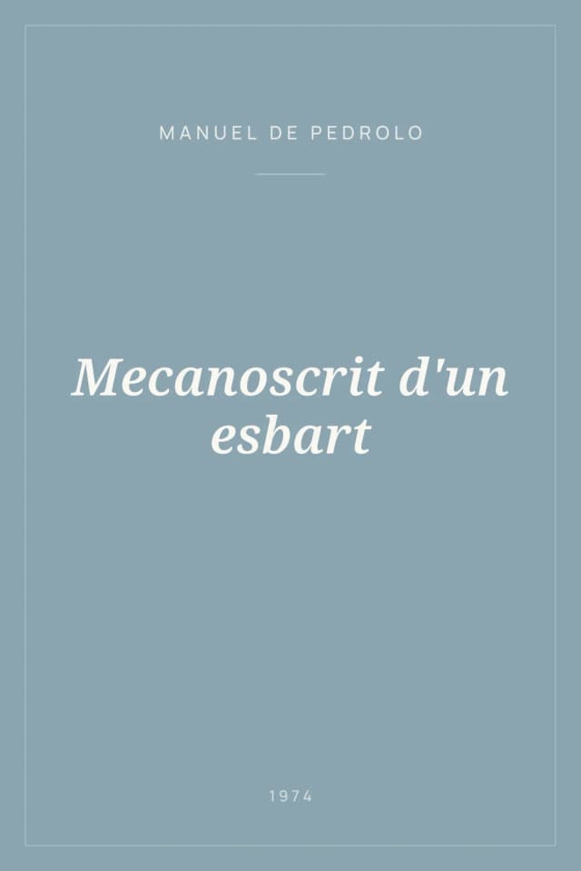 Portada de Mecanoscrit d'un esbart