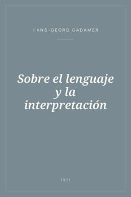 Portada de Sobre el lenguaje y la interpretación