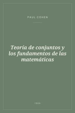 Portada de Teoría de conjuntos y los fundamentos de las matemáticas