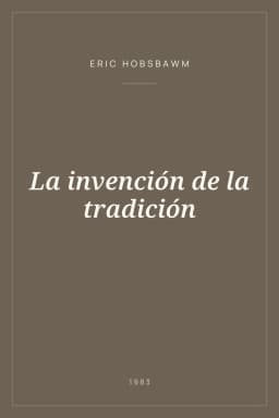 Portada de La invención de la tradición