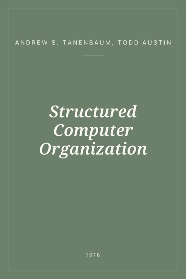 Portada de Structured Computer Organization