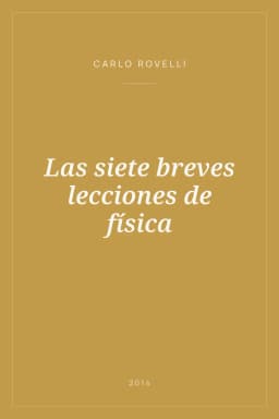 Portada de Las siete breves lecciones de física
