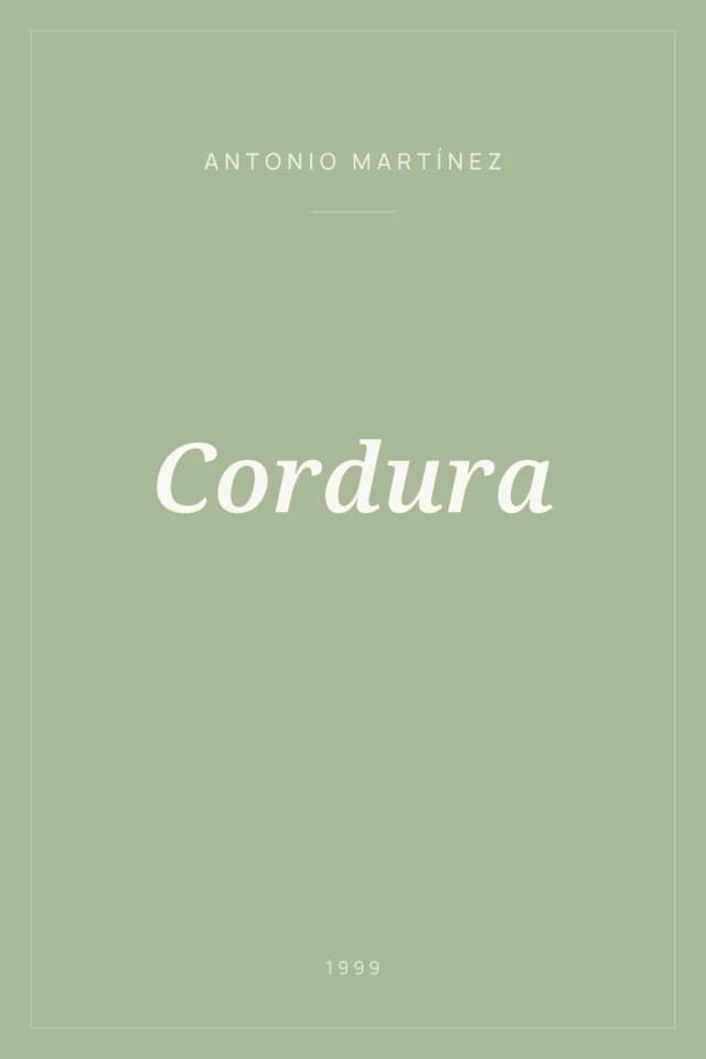 Portada de Cordura
