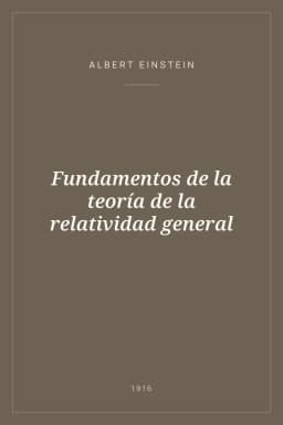 Portada de Fundamentos de la teoría de la relatividad general