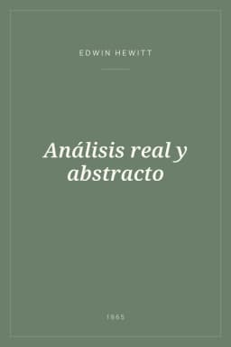 Portada de Análisis real y abstracto