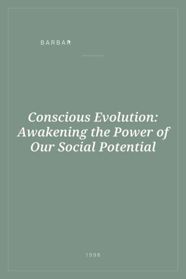 Portada de Conscious Evolution: Awakening the Power of Our Social Potential