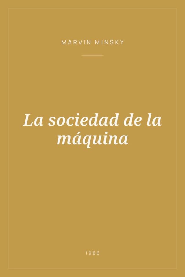 Portada de La sociedad de la máquina