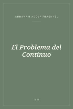 Portada de El Problema del Continuo
