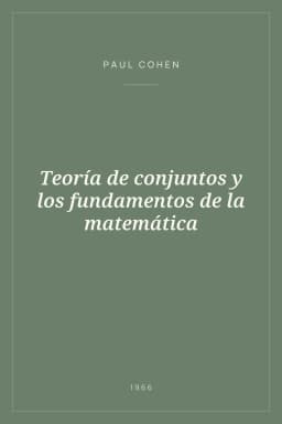 Portada de Teoría de conjuntos y los fundamentos de la matemática