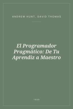 Portada de El Programador Pragmático: De Tu Aprendiz a Maestro