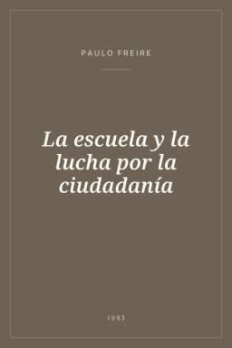 Portada de La escuela y la lucha por la ciudadanía