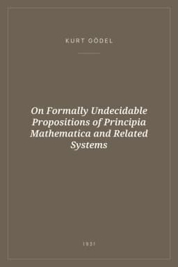 Portada de On Formally Undecidable Propositions of Principia Mathematica and Related Systems