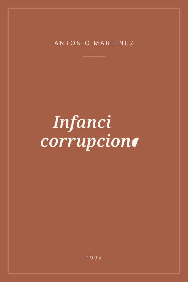 Portada de Infancia y corrupciones