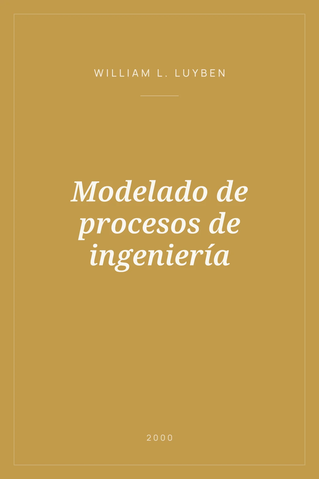 Portada de Modelado de procesos de ingeniería