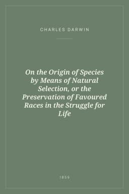 Portada de On the Origin of Species by Means of Natural Selection, or the Preservation of Favoured Races in the Struggle for Life