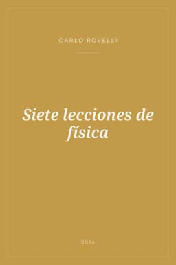 Portada de Siete lecciones de física