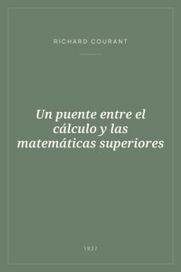 Portada de Un puente entre el cálculo y las matemáticas superiores