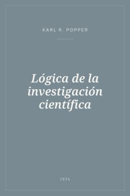 Portada de Lógica de la investigación científica
