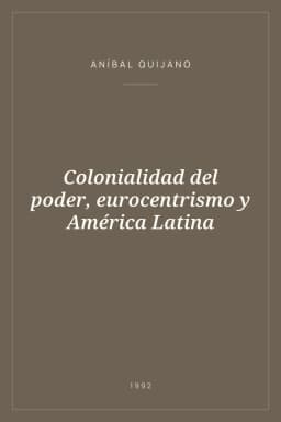 Portada de Colonialidad del poder, eurocentrismo y América Latina