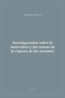 Portada de Investigaciones sobre la naturaleza y las causas de la riqueza de las naciones