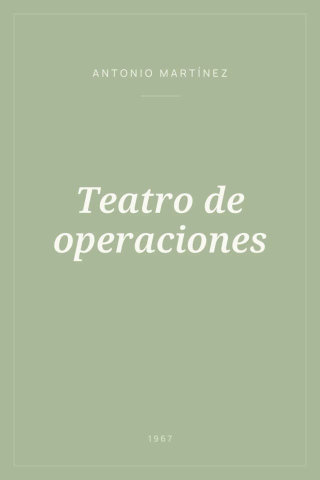 Portada de Teatro de operaciones