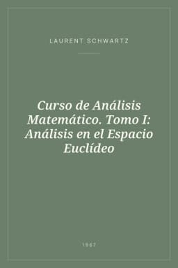 Portada de Curso de Análisis Matemático. Tomo I: Análisis en el Espacio Euclídeo