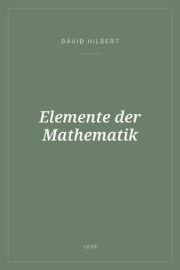 Portada de Elemente der Mathematik