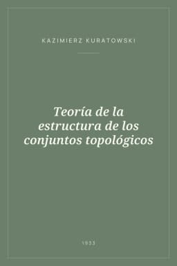 Portada de Teoría de la estructura de los conjuntos topológicos