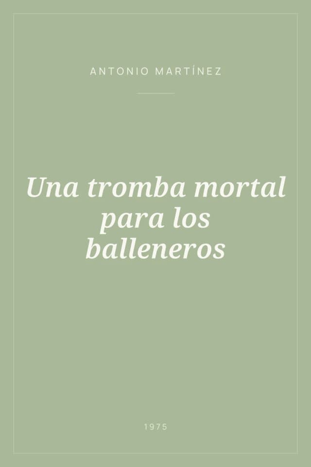 Portada de Una tromba mortal para los balleneros