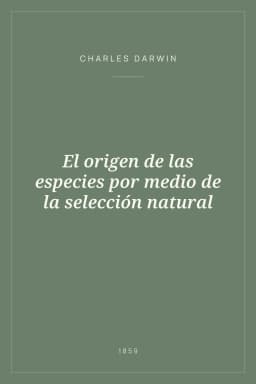Portada de El origen de las especies por medio de la selección natural