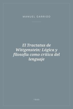 Portada de El Tractatus de Wittgenstein: Lógica y filosofía como crítica del lenguaje