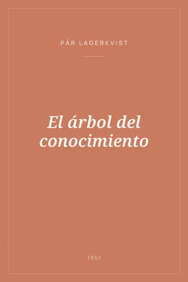 Portada de El árbol del conocimiento