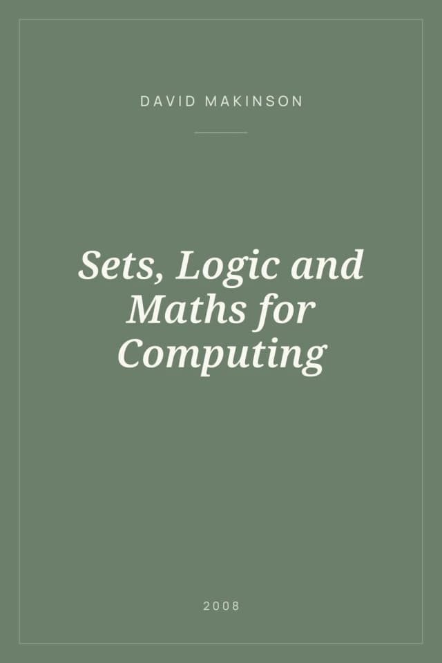 Portada de Sets, Logic and Maths for Computing
