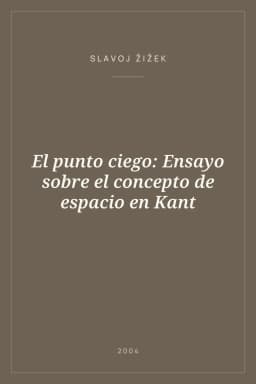 Portada de El punto ciego: Ensayo sobre el concepto de espacio en Kant